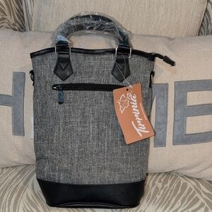 Tippinia Black & Gray 2 Bottle Wine Thermal Bag